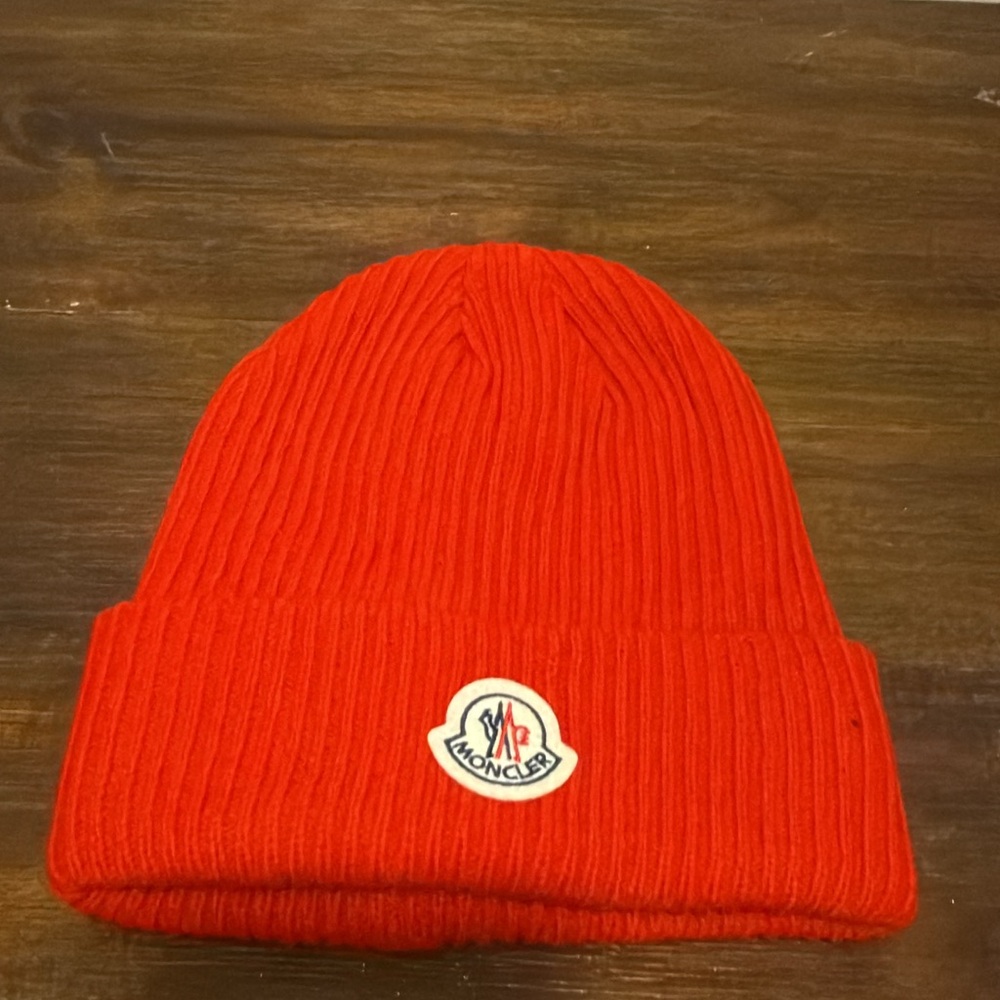 Moncler Vibrant Red Knit Hat